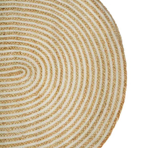 Matta Naturlig och vit 100 x 152 cm Jute