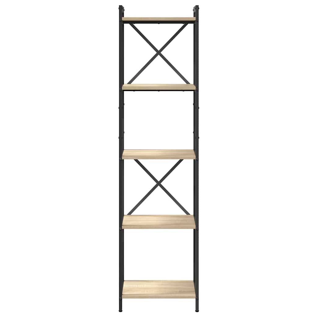 Hyllsystem Sonoma-ek 40 x 30 x 155 cm Konstruerat trä