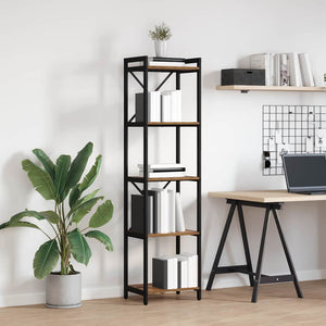 Hyllsystem Gammalt trä 40 x 30 x 155 cm Konstruerat trä