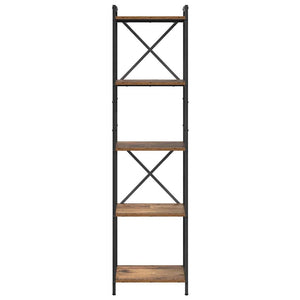 Hyllsystem Gammalt trä 40 x 30 x 155 cm Konstruerat trä