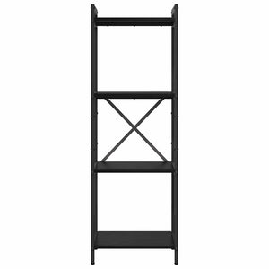 Hyllsystem Svart Ek 40 x 30 x 85 cm Konstruerat trä