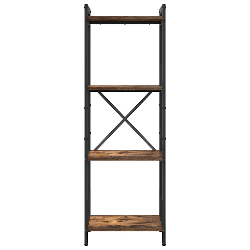 Hyllsystem 40 x 30 x 119 cm Konstruerat trä Rökt ek