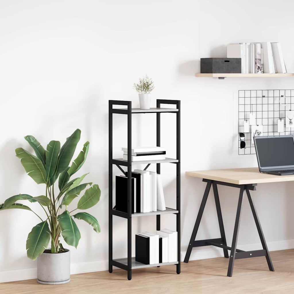 Hyllsystem 40 x 30 x 119 cm Konstruerat trä Grå sonoma