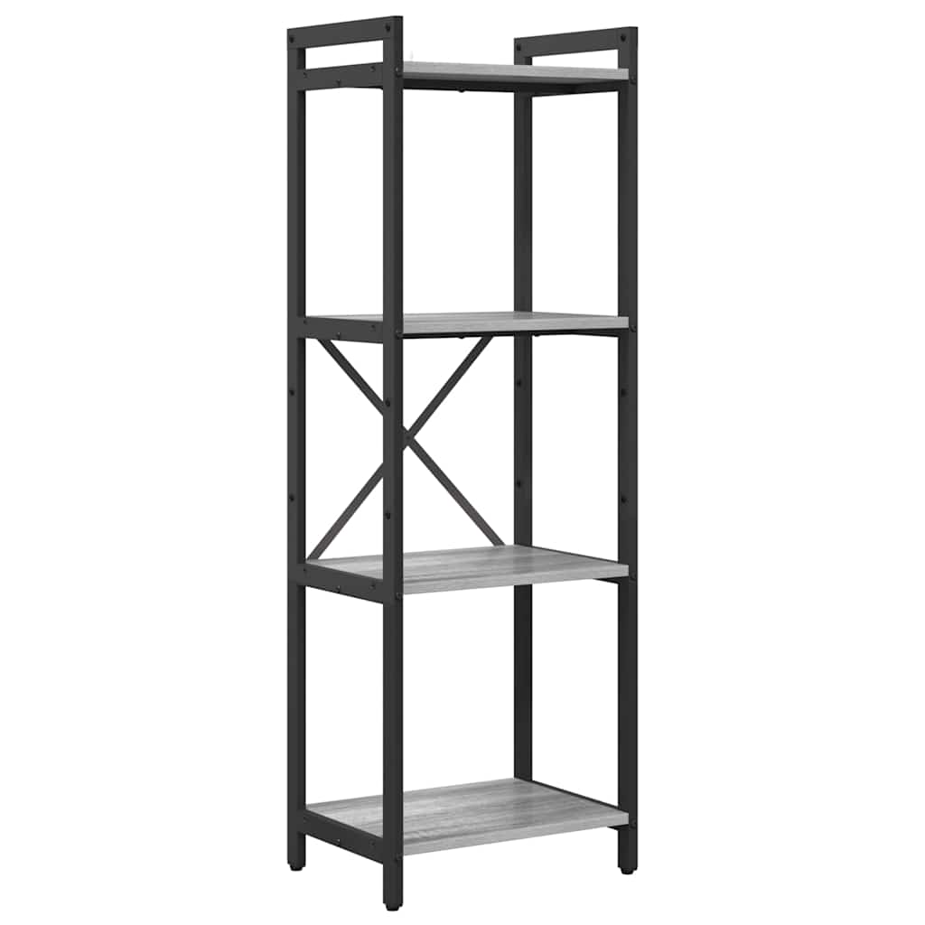Hyllsystem 40 x 30 x 119 cm Konstruerat trä Grå sonoma