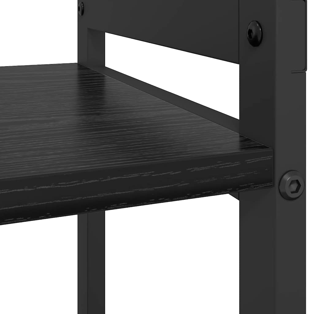 Hyllsystem Svart Ek 40 x 30 x 50 cm Konstruerat trä