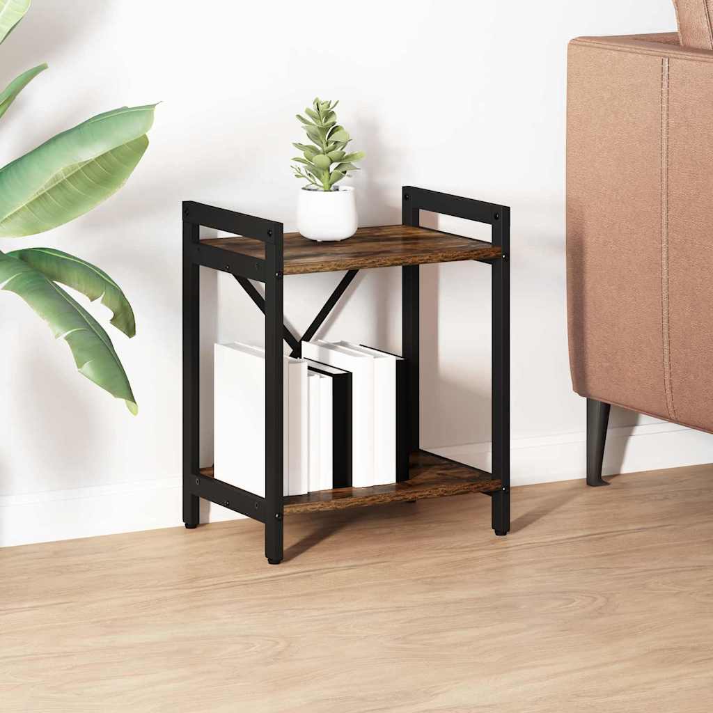 Hyllsystem 40 x 30 x 50 cm Konstruerat trä Rökt ek