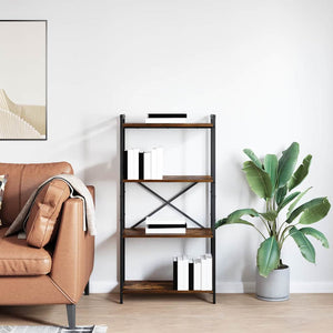 Hyllsystem Rökt ek 40 x 30 x 85 cm Konstruerat trä