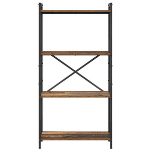 Hyllsystem Gammalt trä 40 x 30 x 85 cm Konstruerat trä