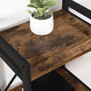 Hyllsystem Rökt ek 60 x 30 x 85 cm Konstruerat trä