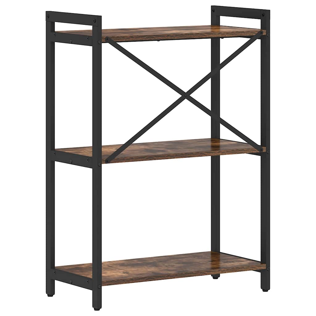 Hyllsystem Rökt ek 60 x 30 x 85 cm Konstruerat trä