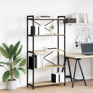 Hyllsystem Sonoma-ek 80 x 30 x 155 cm Konstruerat trä