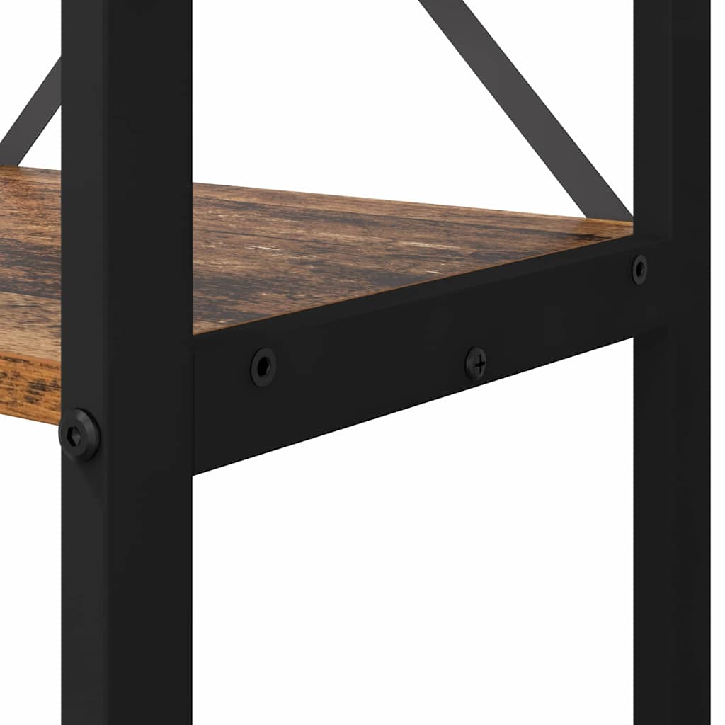 Hyllsystem Gammalt trä 80 x 30 x 155 cm Konstruerat trä