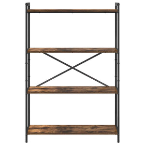 Hyllsystem Rökt ek 80 x 30 x 120 cm Konstruerat trä