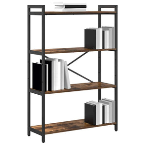 Hyllsystem Rökt ek 80 x 30 x 120 cm Konstruerat trä