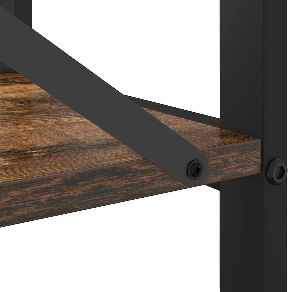 Hyllsystem Rökt ek 80 x 30 x 85 cm Konstruerat trä