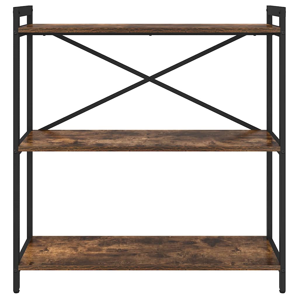 Hyllsystem Rökt ek 80 x 30 x 85 cm Konstruerat trä