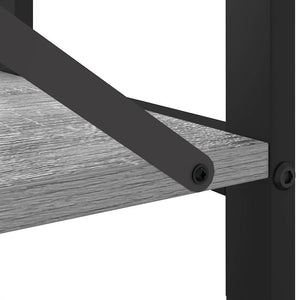Hyllsystem Grå sonoma 80 x 30 x 85 cm Konstruerat trä