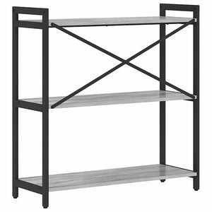 Hyllsystem Grå sonoma 80 x 30 x 85 cm Konstruerat trä