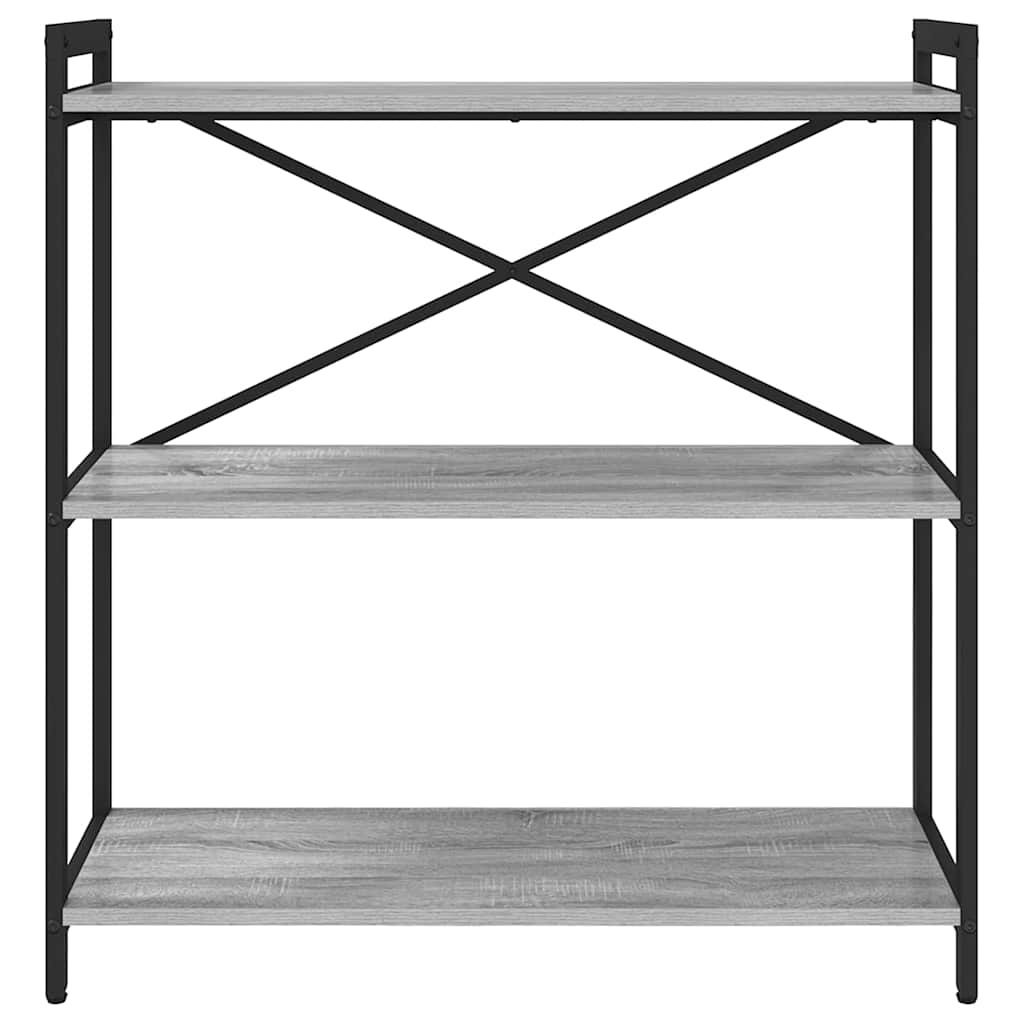 Hyllsystem Grå sonoma 80 x 30 x 85 cm Konstruerat trä