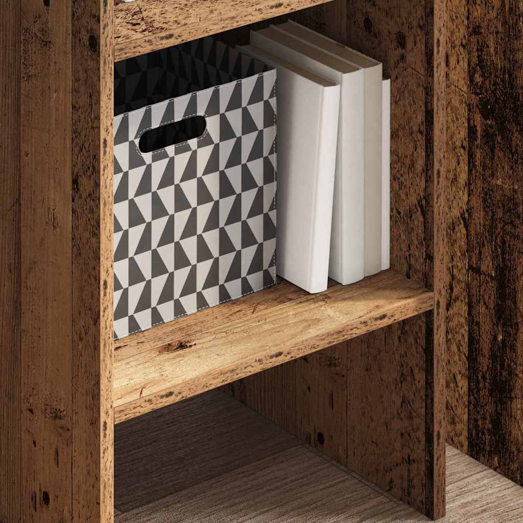 Bokskåp Gammalt trä 40 x 35 x 180 cm Konstruerat trä