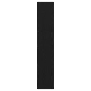 Bokskåp Svart Ek 40 x 35 x 180 cm Konstruerat trä