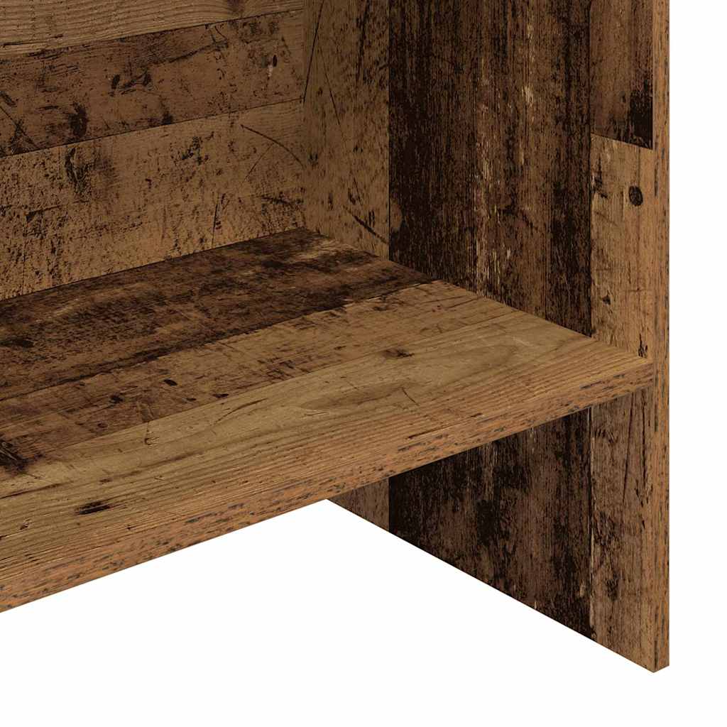 Bokskåp Gammalt trä 60 x 35 x 180 cm Konstruerat trä