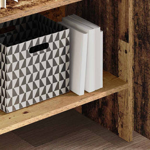 Bokskåp Gammalt trä 60 x 35 x 180 cm Konstruerat trä