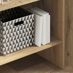 Bokskåp Artisan Ek 60 x 35 x 180 cm Konstruerat trä