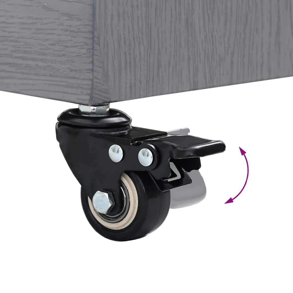 Parasollfot Mörk Grå Trälook 45 x 45 x 31,5 cm