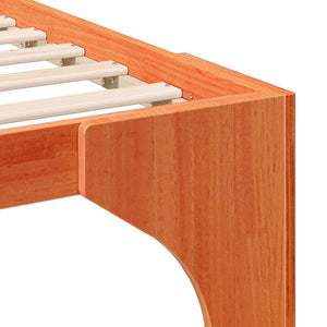 Sängram Brun 75 x 190 cm Massiv furu