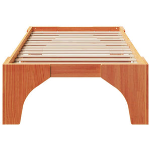 Sängram Brun 75 x 190 cm Massiv furu