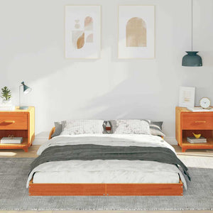 Sängram Vaxbrun 120 x 200 cm Massiv furu