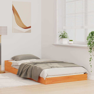 Sängram Vaxbrun 80 x 210 cm Massiv furu