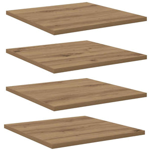 Bokhylla Bräda 4 pcs Brun 40 x 40 x 1.5 cm Konstruerat trä