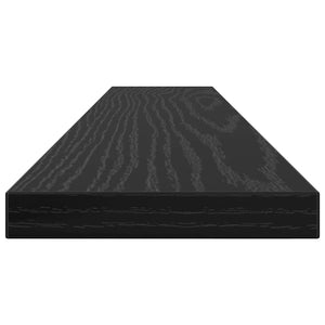 Bokhylla Bräda 4 pcs Svart 60 x 10 x 1,5 cm Konstruerat trä