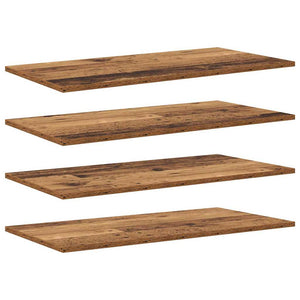 Bokhylla Bräda 4 pcs Brun 80 x 40 x 1,5 cm Konstruerat trä