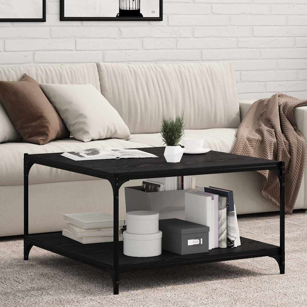 Bokhylla Bräda 4 pcs Svart 80 x 40 x 1,5 cm Konstruerat trä