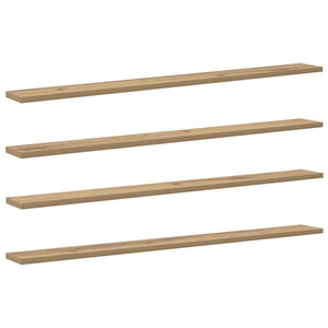 Bokhylla Bräda 4 pcs Brun 100 x 10 x 1,5 cm Konstruerat trä