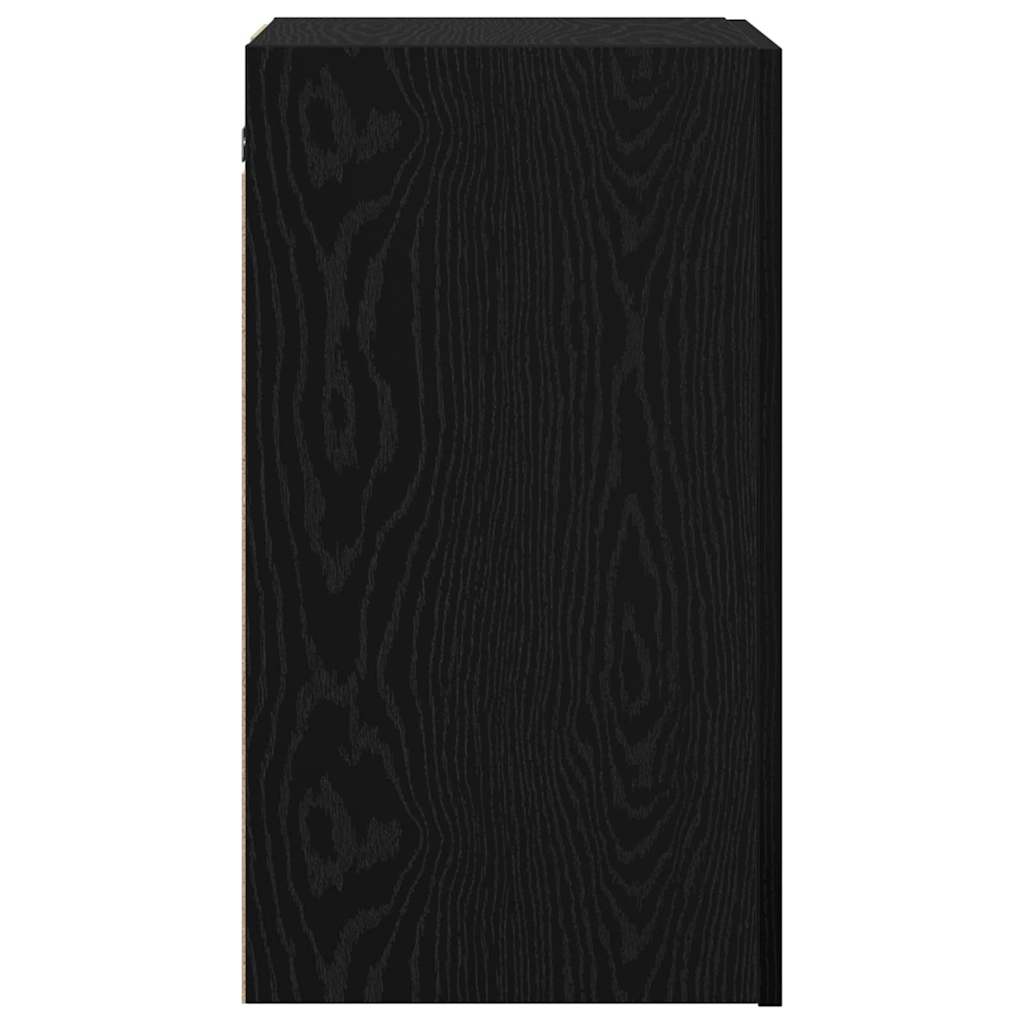 Vägg TV Skåp 2 pcs Svart Ek 30,5 x 30 x 60 cm Konstruerat trä