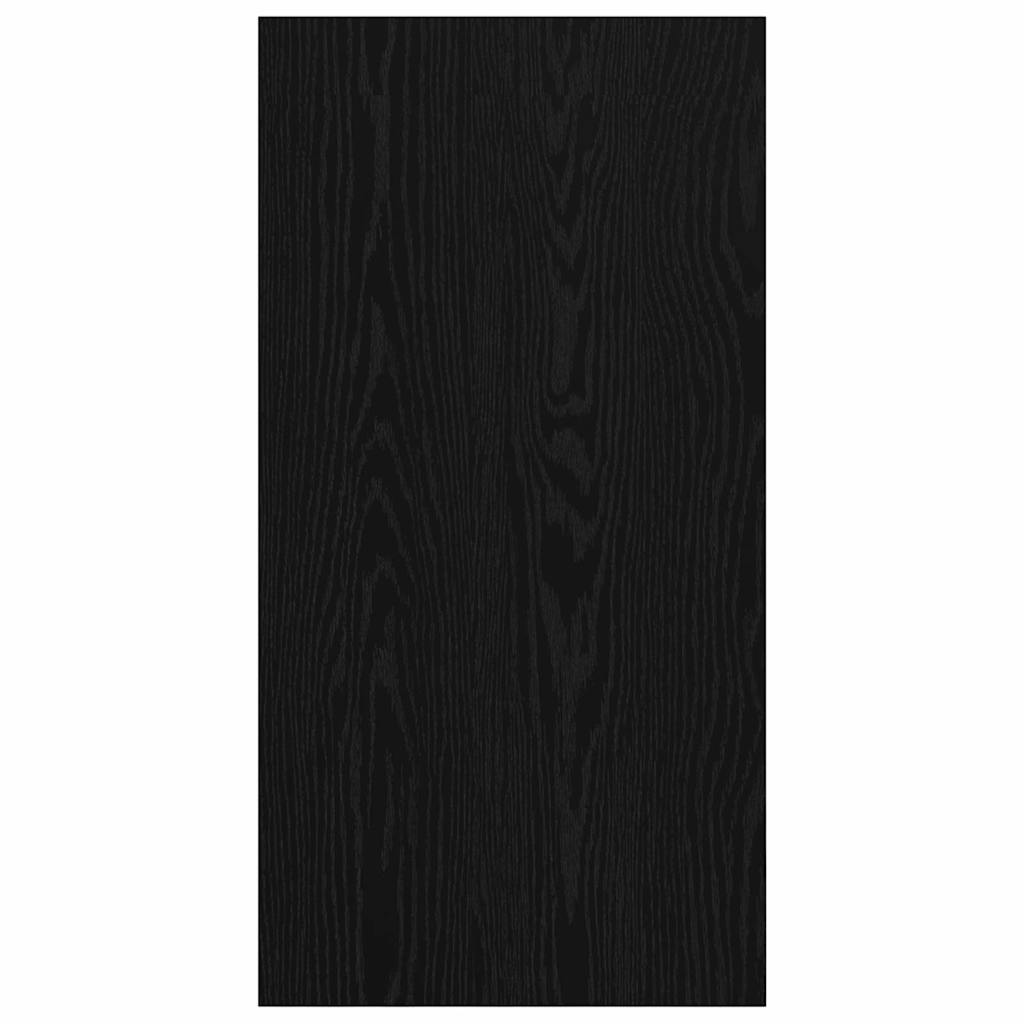 TV-bänkset Svart Ek 37 x 37 x 72 cm Konstruerat trä