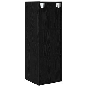 TV-bänkset Svart Ek 37 x 37 x 107 cm Konstruerat trä