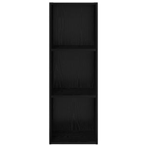 TV-bänkset Svart Ek 37 x 37 x 107 cm Konstruerat trä