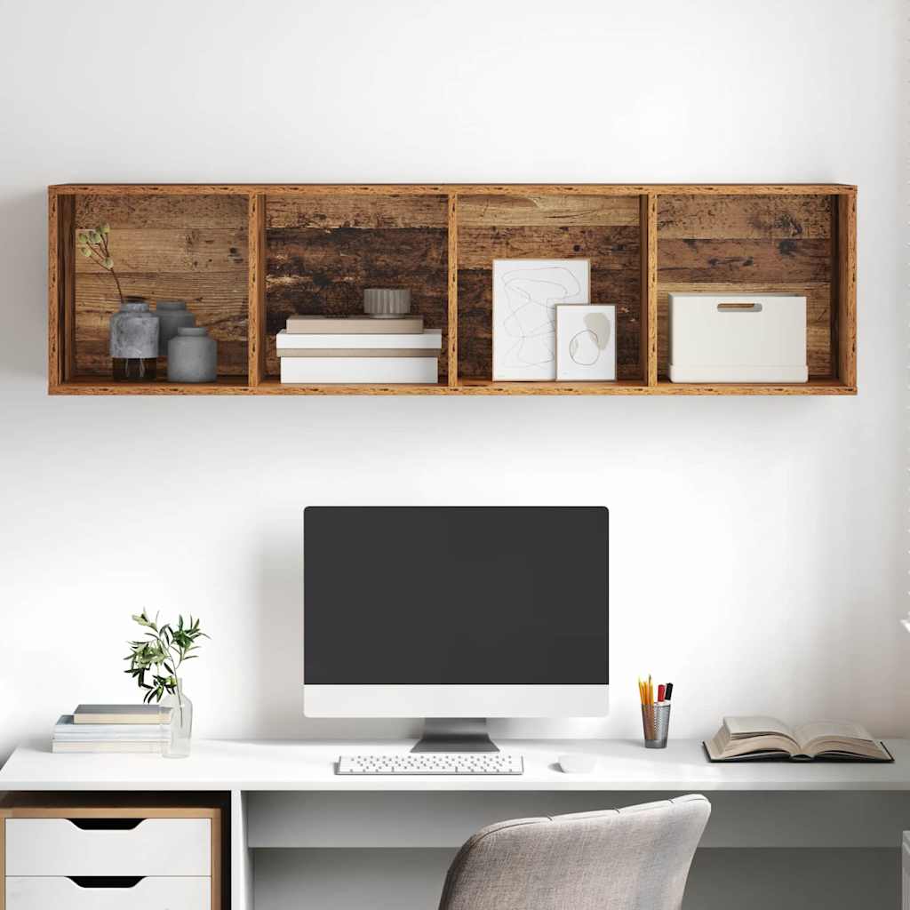 TV-bänkset Gammalt trä 37 x 37 x 142,5 cm Konstruerat trä