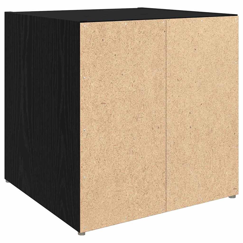 TV-bänkset 2 pcs Svart 37 x 35 x 37,5 cm Konstruerat trä