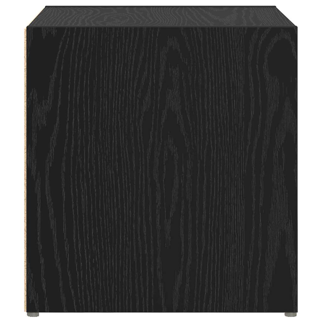 TV-bänkset 2 pcs Svart 37 x 35 x 37,5 cm Konstruerat trä