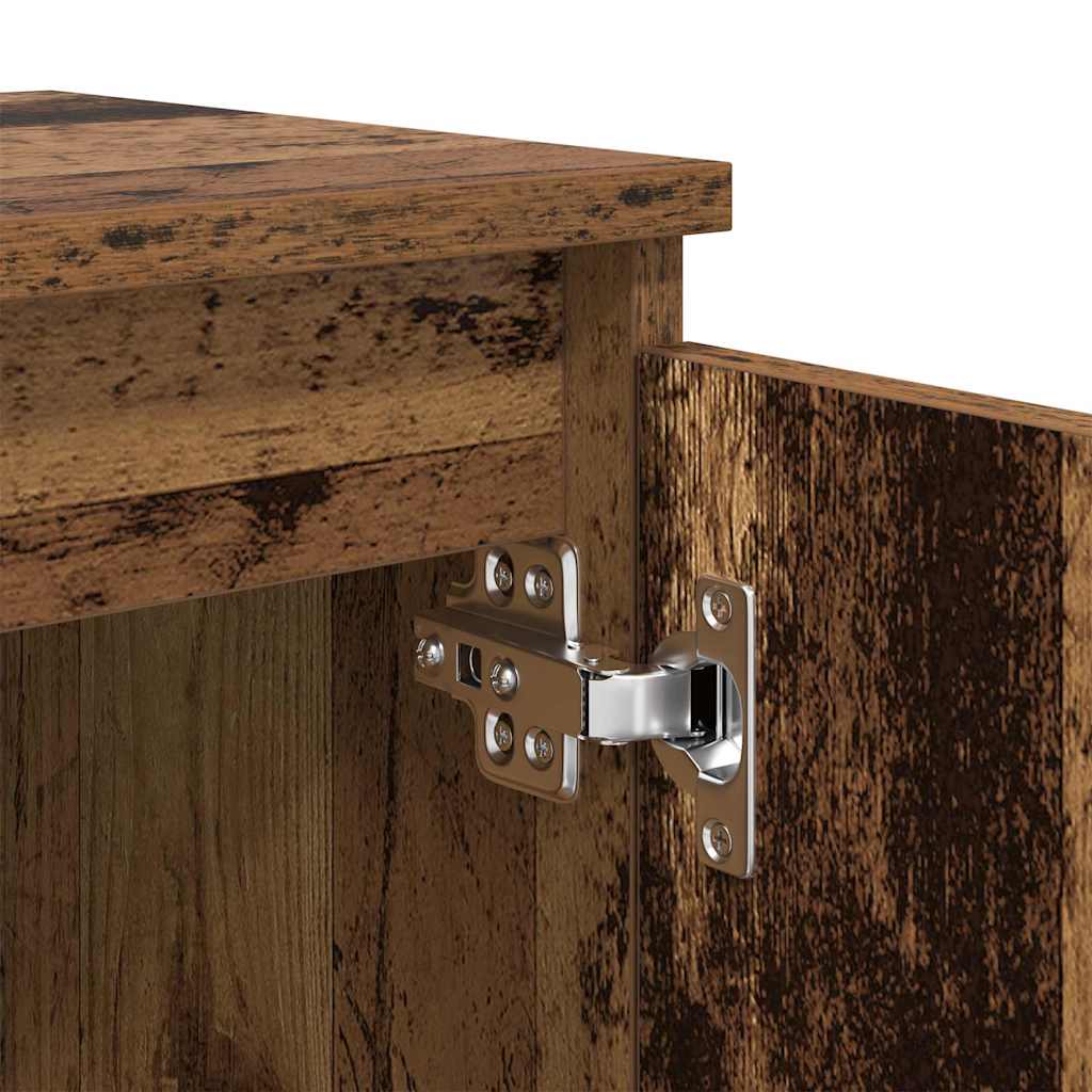 Nattduksbord Gammalt trä 40 x 30 x 50 cm Konstruerat trä