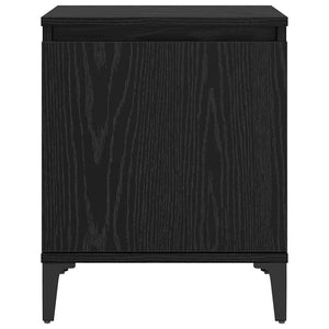 Nattduksbord Svart Ek 40 x 30 x 50 cm Konstruerat trä