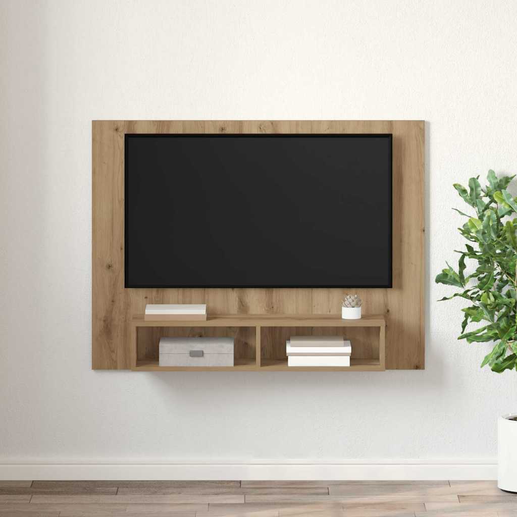 TV-bänkset Artisan Ek 120 x 23,5 x 90 cm Konstruerat trä