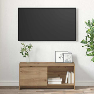 TV-bänkset Artisan Ek 90 x 35 x 40 cm Konstruerat trä