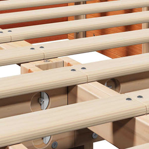 Sängram Vaxbrun 160 x 200 cm Massiv furu